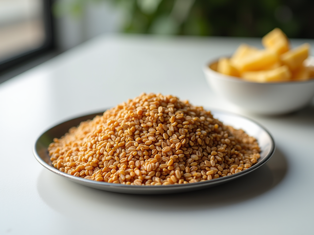 Ground flaxseed meal in a bowl